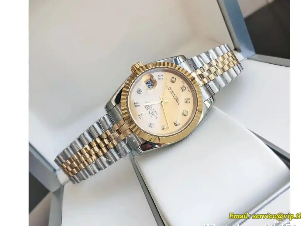 28mm MY8215 Jub YG Dia GDF Rolex SS Datejust Gold - 36 0403